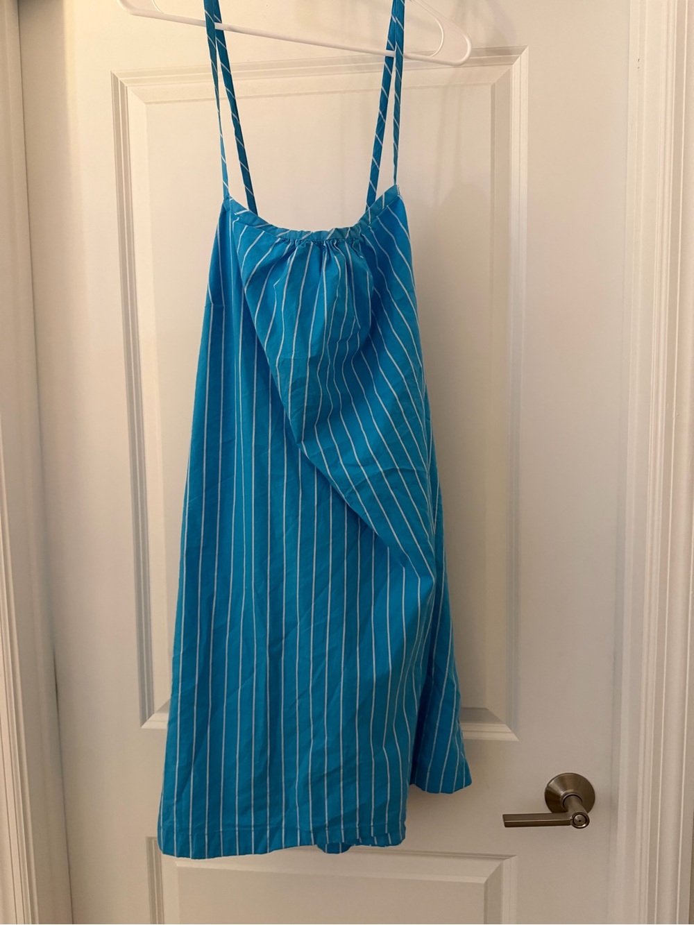 a new day Blue Striped Mini Dress